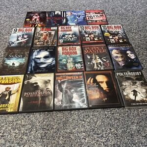 Lot Of 19 Horror Movie DVD Halloween Vampire Zombie Michael Myers Hitchcock GUC